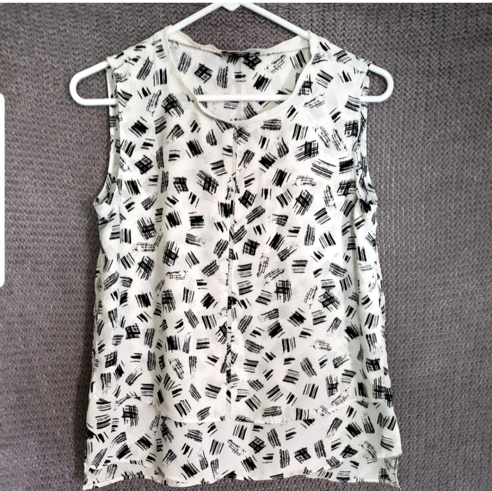 Metaphor | Patterned Sleeveless Blouse | Small